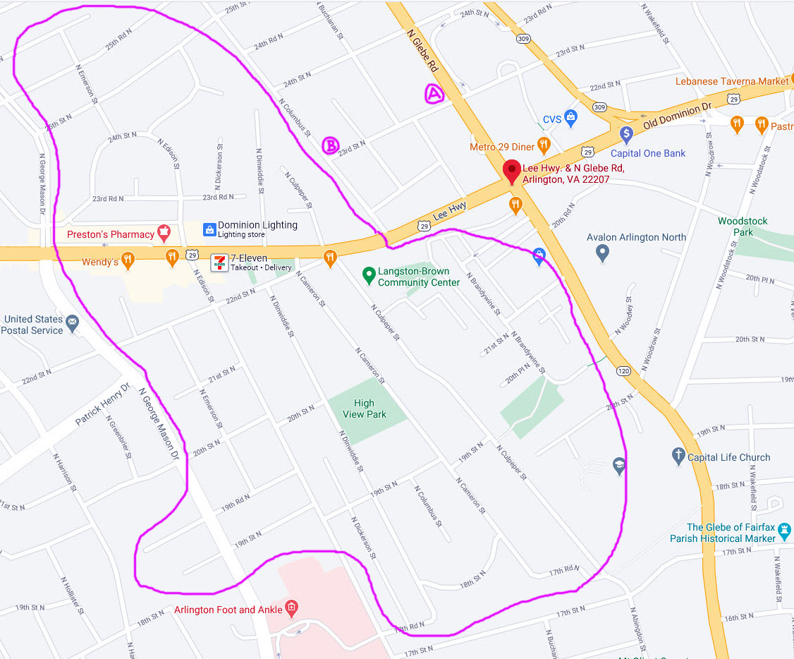 Hall's Hill map