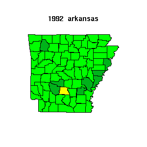 arkansas map 1992