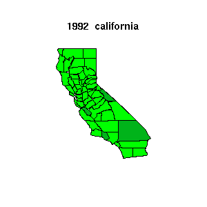 california map 1992