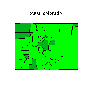 colorado map 2000