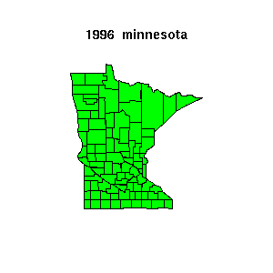 minnesota map 1996