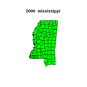 mississippi map 2000