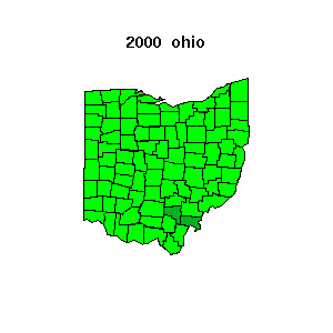 ohio map 2000