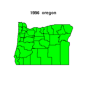 oregon map 1996