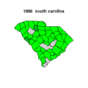 southcarolina map 1996