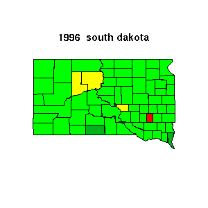 southdakota map 1996