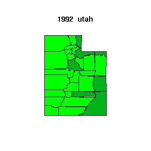 utah map 1992