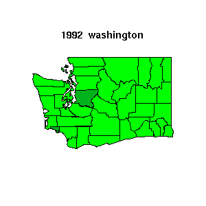 washington map 1992