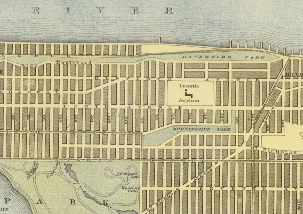 Historic map of Morningside Heights and Riverside Park