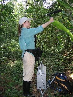 Jenna in the field