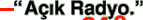 Acik Radyo Web sitesi