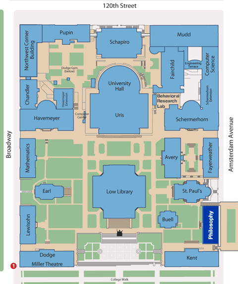 Columbia University: Campus Map