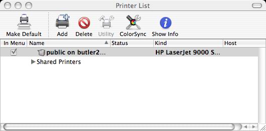 printer added