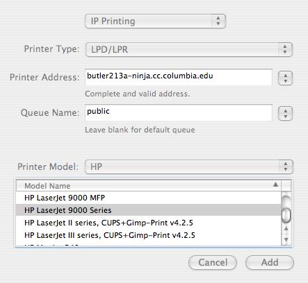 printer install