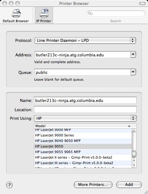 printer install