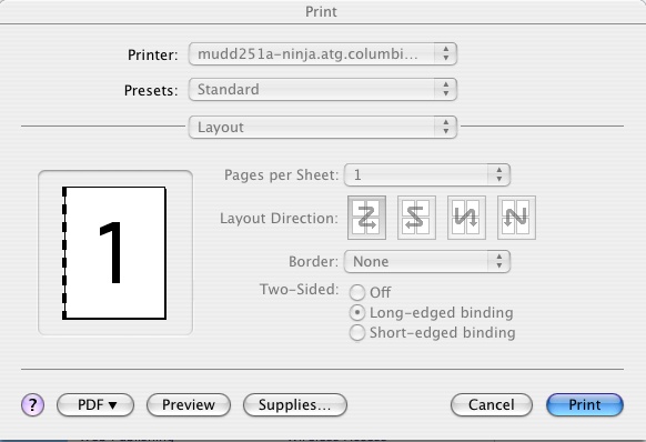 choose printer