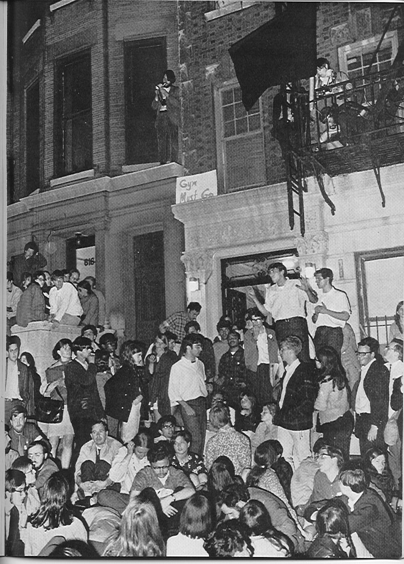 Columbia University 1968 - scene of the second bust on W 114th Street