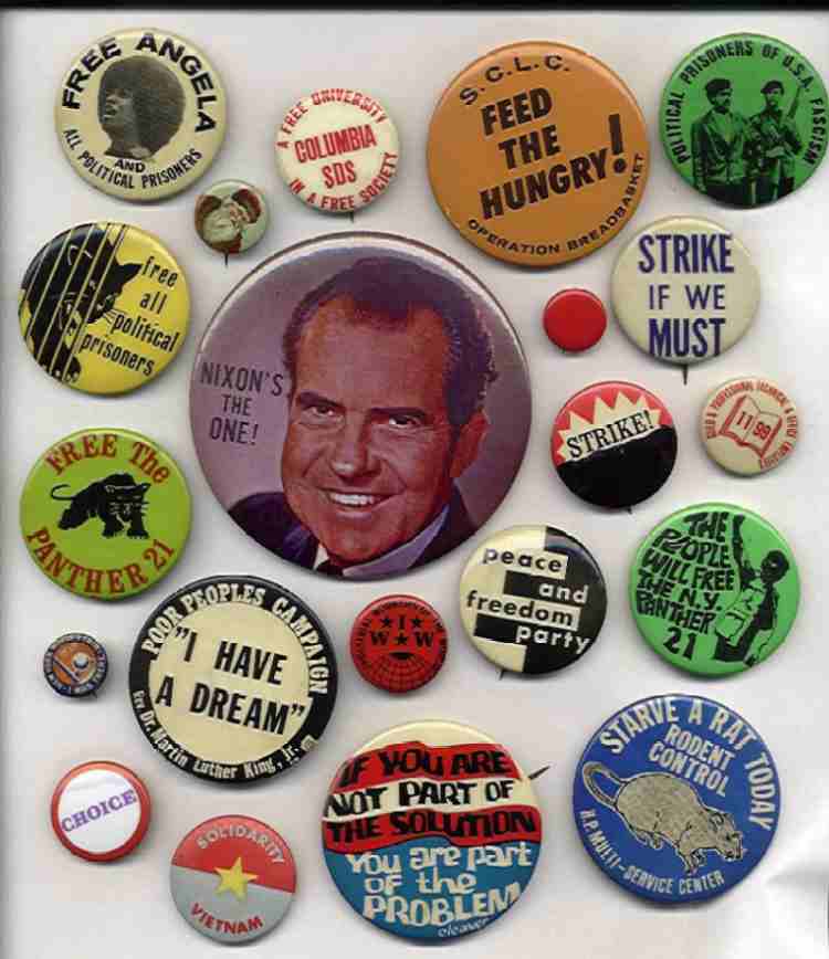 Columbia University 1968 - More Buttons
