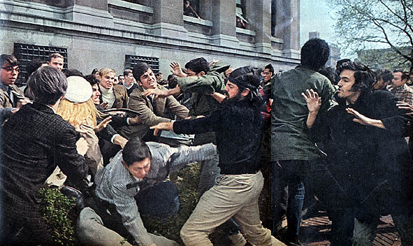 Columbia University 1968 - Rings around Low Library
