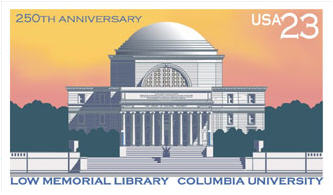 Columbia University 250th anniversary commemorative stamp