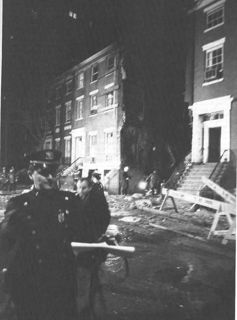 East 11th Street Townhouse where Teddty Gold, Diana Oughton, and Terry Robbins died - March 1970