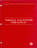 Terminal and Plotter Manual cover