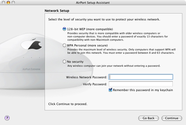 Apple airport extreme setup assistant