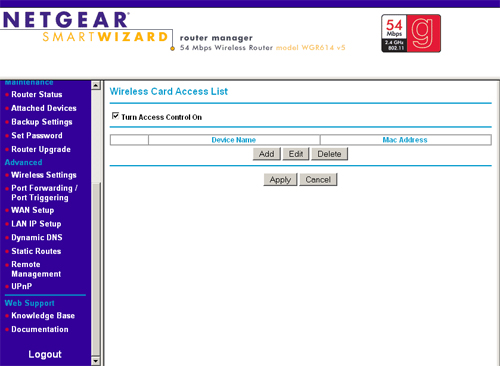 how to set up a new password for netgear router