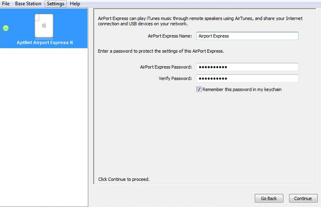 apple airport express reset