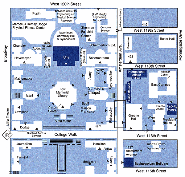 Directions - Campus Map and Information for Recruiters
