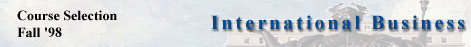 Fall '98 - International Business