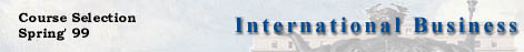 Spring 1999 - International Business