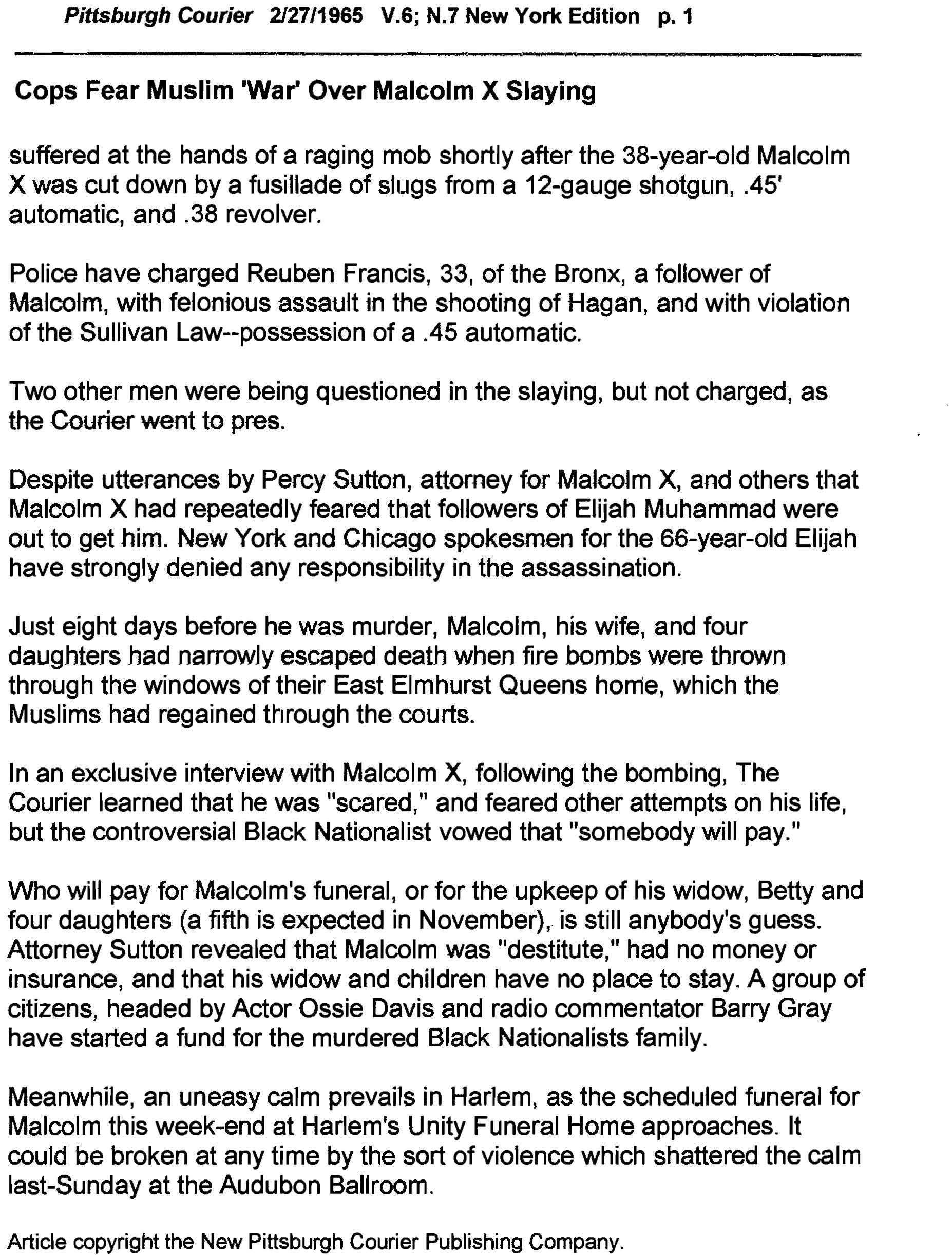 the malcolm x project at columbia university