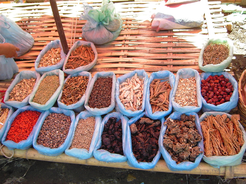 Medicinal herbs, Market, Jiang Zuo KIF_0540