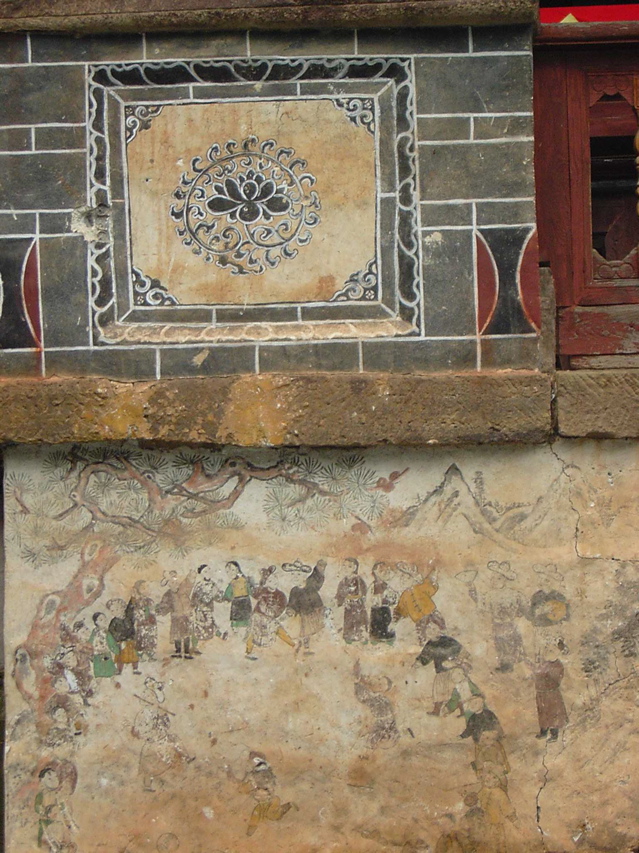 Temple, Sacred Mountain water damaged fresco KIF_0714