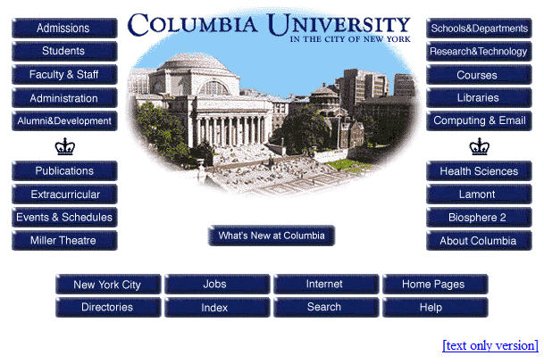 CU home page 1996