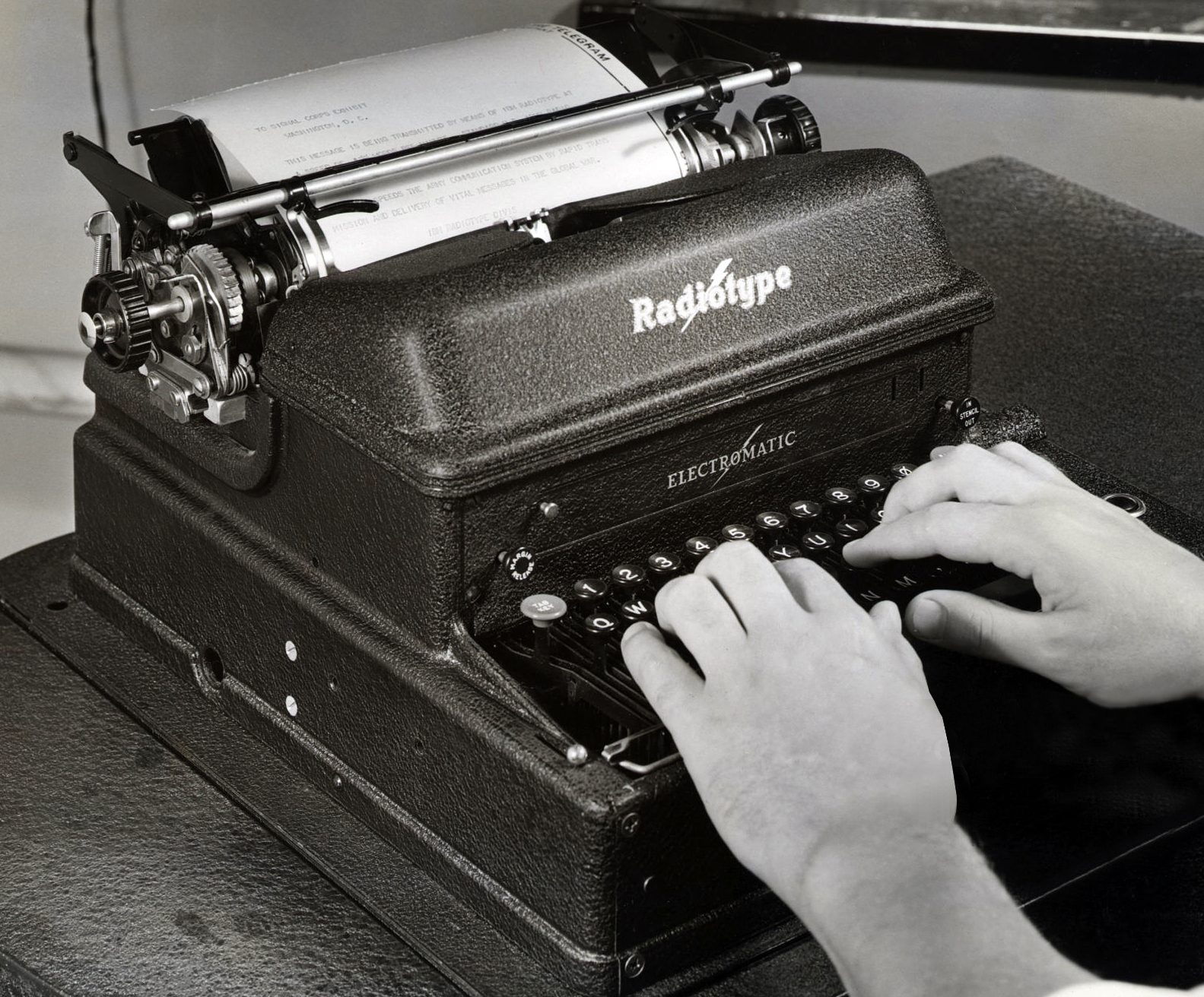 Radiotype demo 1942