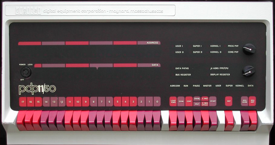 PDP-11 console in color