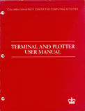 Terminal and Plotter Manual cover