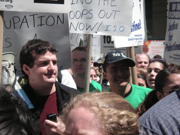 Columbia ISO contingent at the April 29, 2006 NYC antiwar protest.
