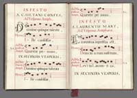 Vesperal Manuscript, on paper, 
Austro-Hungarian Empire, 1766, Gabe M. Weiner Music & Arts Library
