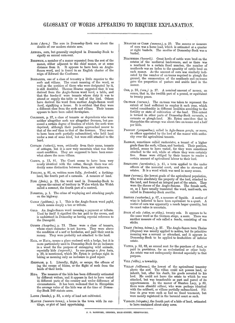 Columbia University Libraries Domesday book or The great survey of