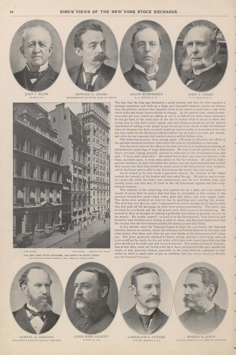 Columbia University Libraries King's views of the New York stock exchange