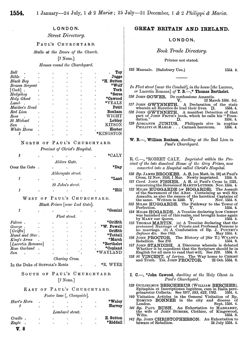 Columbia University Libraries: A transcript of the registers of the