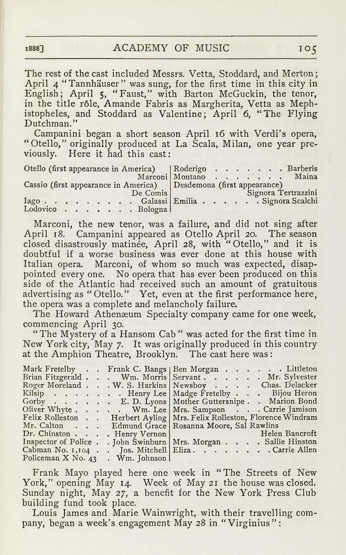 la opera tannhauser cast