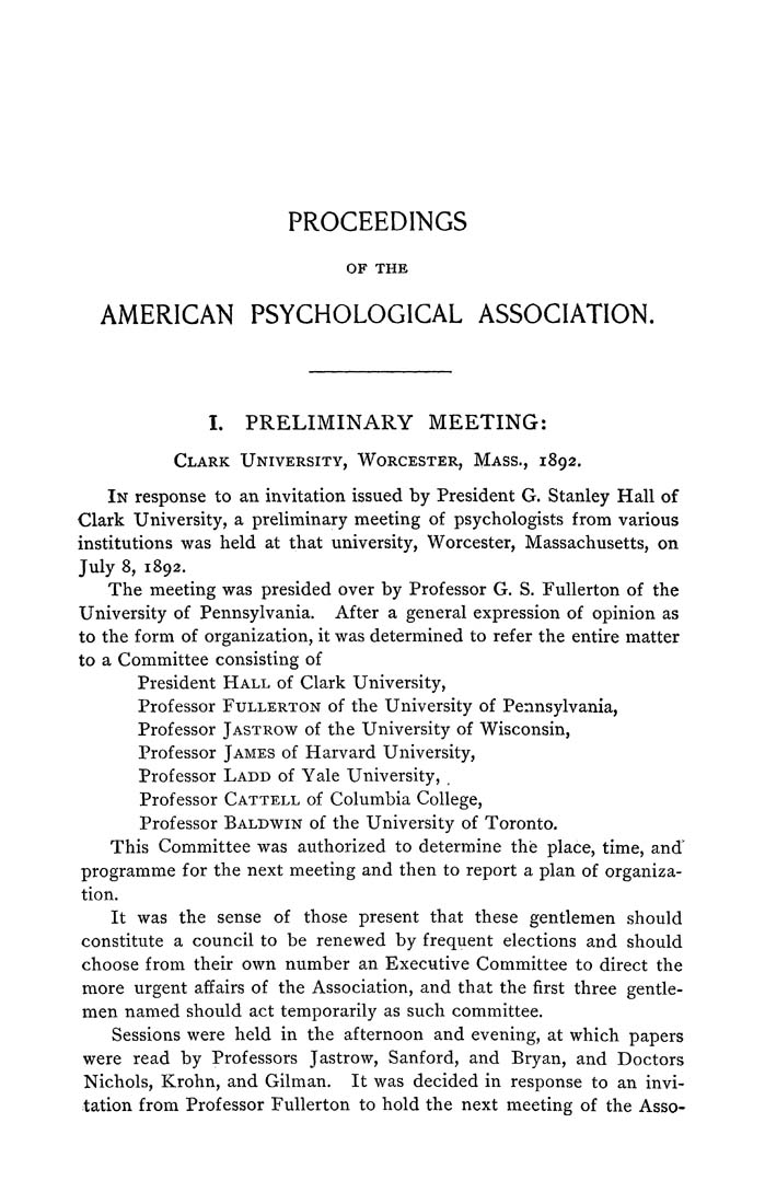 Columbia University Libraries Proceedings of the American