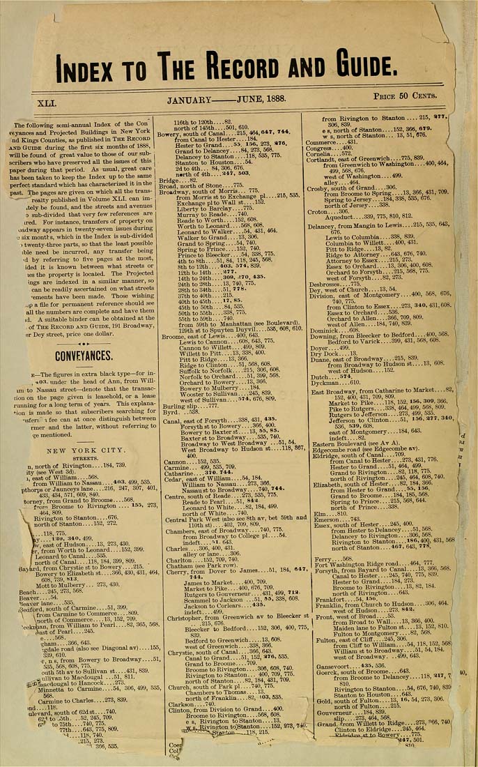 The Real Estate Record Document View Real estate record and builders