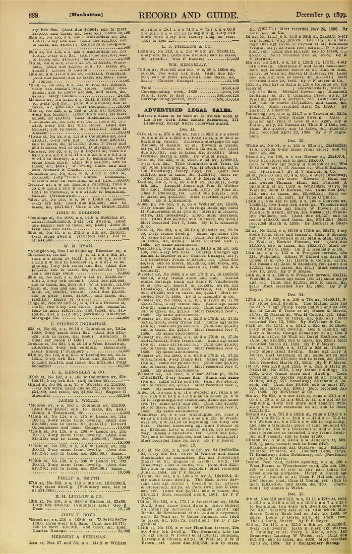 Columbia University Libraries Real Estate Record And Builders Guide V 64no 1633 July 1 1899 No 1659 Dec 30 1899
