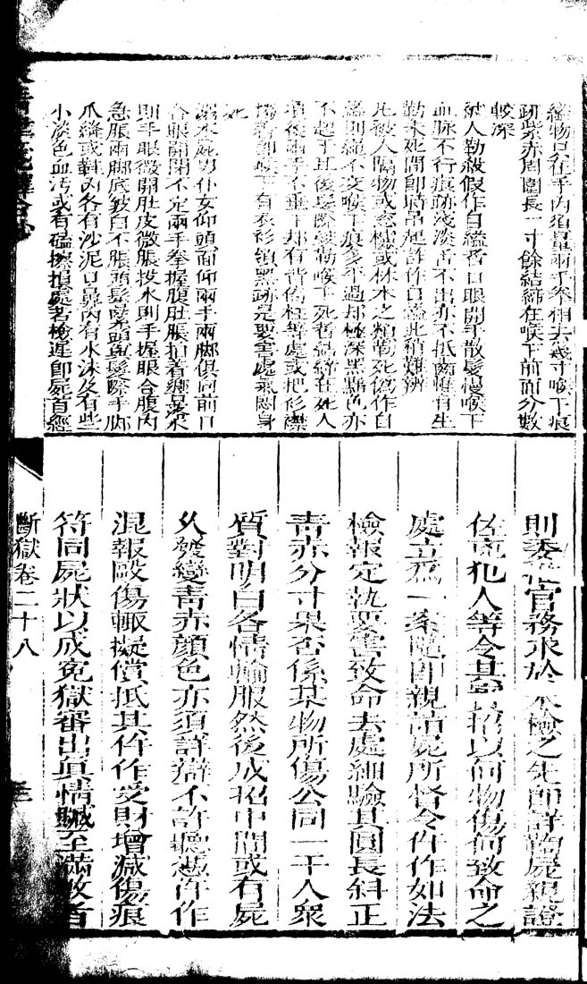 Columbia University Libraries Da Qing Lu Jian Shi He Chao Juan 26 30 卷二十六至三十juan 26 30 卷二十六至三十