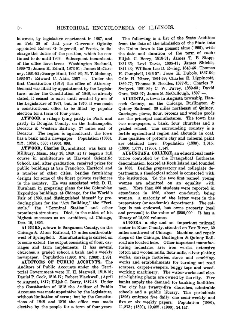 Columbia University Libraries Historical encyclopedia of Illinois